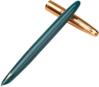 Gold Leaf Hero 329 Original Fountain Pen – Green Body, Gold Cap, Iridium Nib Ink Pen Fountain Pen(Ink Color - Multicolor)