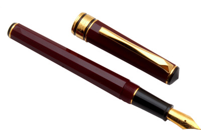 Ledos Wingsung 2007 Resin Acrylic Burgundy With Fine Nib & Golden Trims Fountain Pen(Ink Color - Aeromatic System)