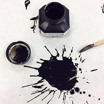 Zig Cartoonist Sumi Ink 60ml for Manga, Lettering & Illustration Use Ink Bottle(Ink Color - BLACK INK MADE IN JAPAN)