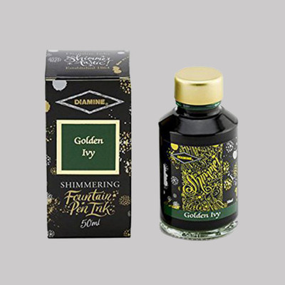 DIAMINE GOLDEN IVY SHIMMER 50 ML Ink Bottle(Ink Color - IVY)