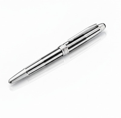 Montblanc Meisterstuck Classique Solitaire LeGrand Platinum Roller Ball Pen(Ink Color - Black)