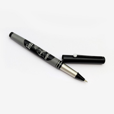 UJJi Sagittarius (Dhanu) Designed Black Aluminum Metal Blue Ink Roller Ball Pen(Ink Color - Black)