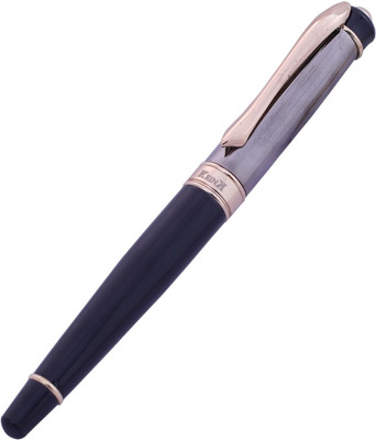 Krink KNP_PEN_R01 2Unique Design with Black/ golden Color Combination Metal Body Roller Ball Pen(Ink Color - Blue)