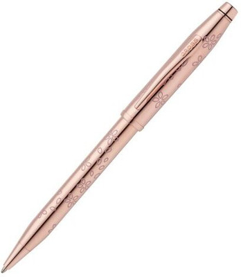 CROSS Century II Cherry Blossom Rose Gold Plated Ballpoint Pen Ball Pen(Ink Color - Black)