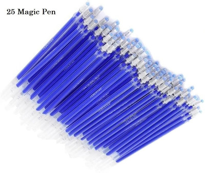 Fashion Crazz Fabric Marking High Temperature Disappearing Refill Heat Erasable Marker Refill(Pack of 25, Ink Color - Blue)