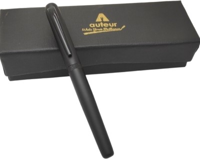 auteur Executive Collection Softy Matte Finish Black Colour With Magnetic Cap Roller Ball Pen(Ink Color - Blue)