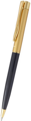 UJJi Golden Cap Brass Pen with Twist On & Off Ball Pen(Ink Color - Blue )