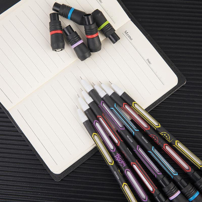 Kickzu Spinning Rotatable Finger Pen Mod Gel Pen(Pack of 4, Ink Color - Black)