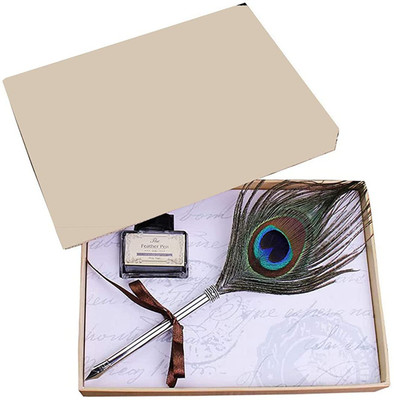 URBAN BOX Peacock Feather Calligraphy(Ink Color - Black)