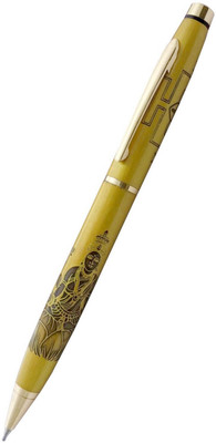 UJJi Shri Lakshmi Ji Carved Antique Brass Ball Pen(Ink Color - Gold)
