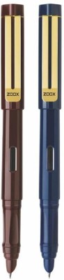 FLAIR Zoox A9 Ink-it Gold Fountain Pen(Pack of 2, Ink Color - Blue)