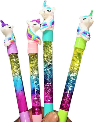 Tera13 birthday , kanjak gifts Gel Pen(Pack of 4, Ink Color - Blue)