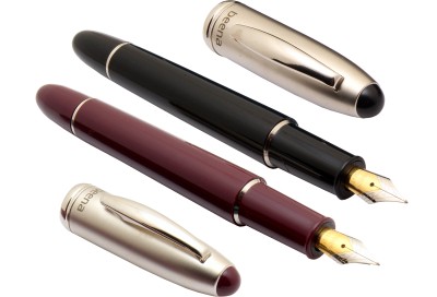 Ledos Set Of 2 Beena Magic Maroon & Black Retractable Fountain Pen(Pack of 2, Ink Color - cartridge system)