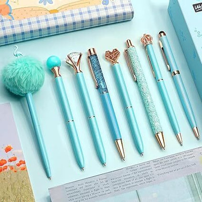 STHITI ALL Ball Pen(Pack of 8, Ink Color - Blue)