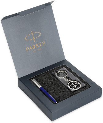 PARKER Jotter CT With Opener Key Chain Gift Set Ball Pen(Ink Color - Blue)