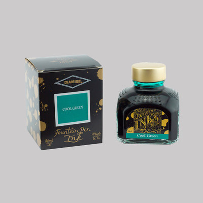 DIAMINE COOL GREEN 80 ML Ink Bottle(Ink Color - Green)