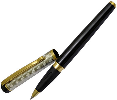 UJJi Magnet Lock Antique Design Metal Roller Ball Pen(Ink Color - Blue )