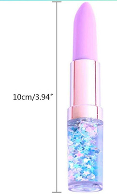RINGHAS LIPSTICK SHAPE WATER GLITTER SPARKLES BALL PEN Ball Pen(Pack of 4, Ink Color - Blue)