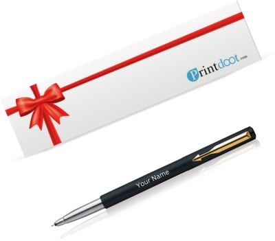 Printdoot.com Personalized Pen with Name, Customized Parker Vector GT Pen teacher day Roller Ball Pen(Blue)