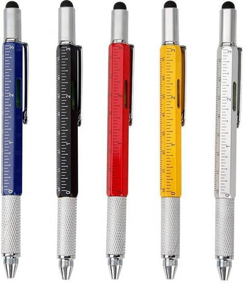 dikvelp 6 IN 1 MULTIFUNCTIONAL PEN Multi-function Pen(Ink Color - Multicolor)