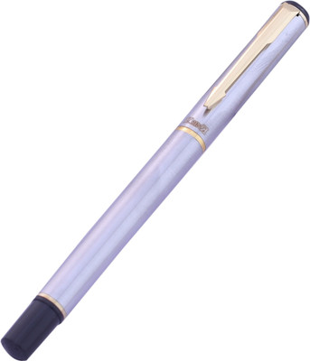 Krink KNP_PEN_R035 Unique Design with silver/ golden Color Combination Metal Body Roller Ball Pen(Ink Color - Blue)