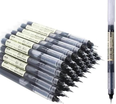 Maya Enterprise Roller pen Roller Ball Pen(Pack of 6, Ink Color - Black)