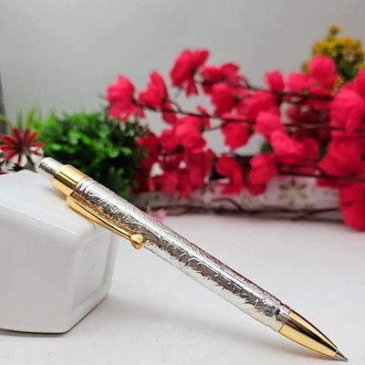 Parasmoni Classic Silver Pen - Perfect for Professional & Personal Use Ball Pen(Ink Color - Blue)