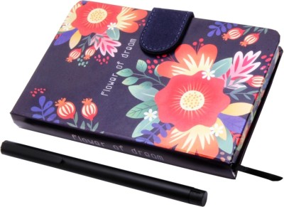 Ledos Set Of Notebook Diary & Jinhao 65 Matte Black Fountain Pen(Blue)