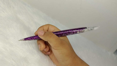 Swati Arts and Crafts Resin Pen With Comfortable Grip for Extra Smooth Writing Refill(Ink Color - Blue)