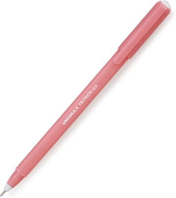 UNOMAX Triton 2X Trangular Body Red Ball Pen(Pack of 30, Ink Color - Red)