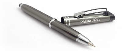 UJJi Stylus Pen with Led Light When Writing Grey Ball Pen(Ink Color - Blue )