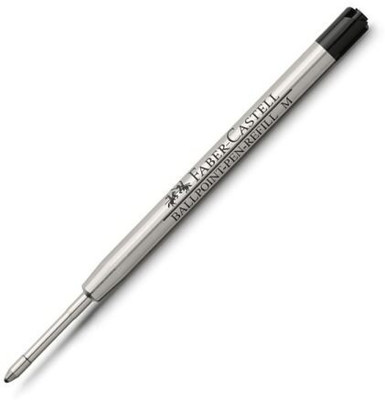 FABER-CASTELL Ballpoint Pen Large-Capacity Refill (M) – Black Refill(Pack of 2, Ink Color - Black)