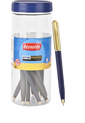 Reynolds JETTER PRESTIGE Ball Pen(Pack of 10, Ink Color - Blue)