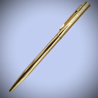 Mizi Craft Ultra Slim Light Weight Gold Plated ( MCRAFT-GP070324001 ) Ball Pen(Blue)