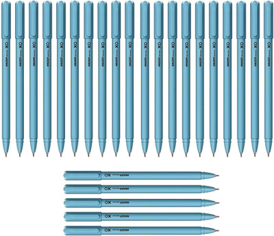 HAUSER XO Ball Pen Box Pack | Tip Size 0.6 mm Ball Pen(Pack of 25, Ink Color - Blue)