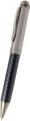 UJJi Check Pattern with Gunmetal Cap with Top Stone Ball Pen(Ink Color - Blue )