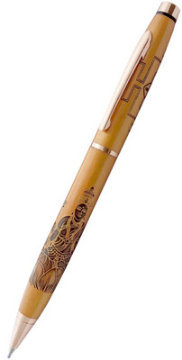 UJJi Shri Laxmi Ji Carved Antique Rose Gold Ball Pen(Ink Color - Gold)