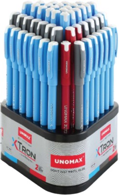 UNOMAX Xtron 2X (35 Pcs Blue, 12Pcs Black 3 Pcs Red) Ball Pen(Pack of 50, Ink Color - Blue, Black, Red)