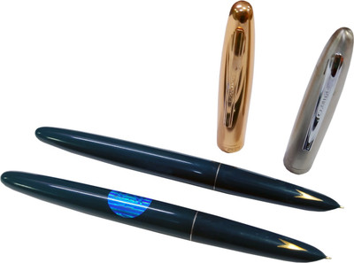 Ledos Early HERO 329 Gold and Steel Cap Arrow Embed Iridium Tipped Nib Fountain Pen(Ink Color - no)