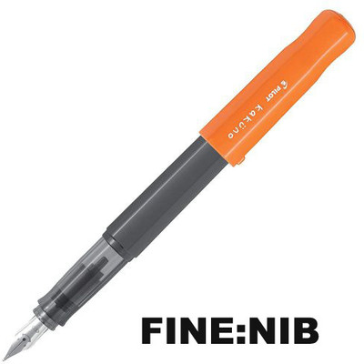 PILOT KAKUNO ORANGE FOUNTAIN PEN – FINE NIB Fountain Pen(Ink Color - Blue)