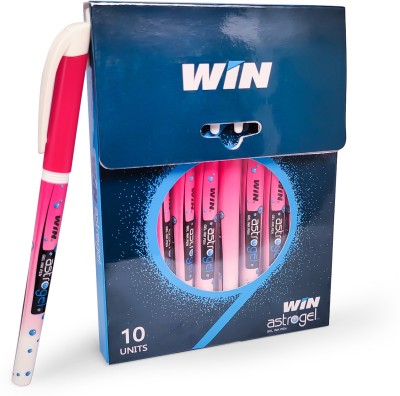 Win Astro Gel 30 Red Pens|0.7mm Tip|SmudgeFree Writing|Teachers|Waterproof Ink Gel Pen(Pack of 30, Red)