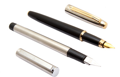 Ledos Set Of Vsign Stride & Jinhao 65 Stainless Steel Fine Nib Fountain Pen(Pack of 2, Ink Color - Converter system)
