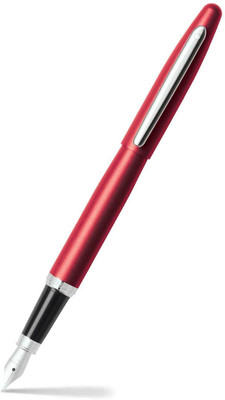 SHEAFFER 9403 VFM Excessive Red with Chrome Trim Premium (Medium Nib) Fountain Pen(Ink Color - Black, Blue)