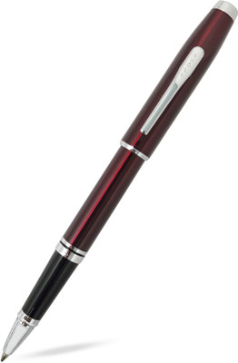 CROSS Coventry Red Lacquer With Polished Chrome Appointments Roller Ball Pen(Ink Color - Black)