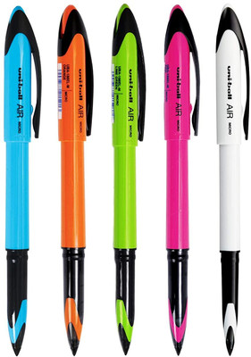 uni-ball Air UBA 188 EL M 0.5 mm Roller Pen | Bold Ink & Smooth Writing | Ergonomic Grip Roller Ball Pen(Pack of 5, Ink Color - Multicolor)