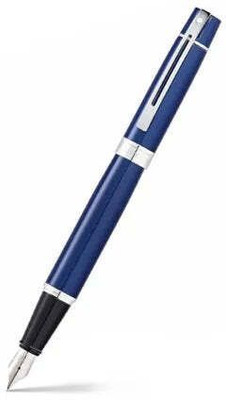 SHEAFFER 9341 Gift 300 Glossy Blue with Chrome-Plated Trim Premium (Fine Nib) Fountain Pen(Ink Color - Black, Blue)
