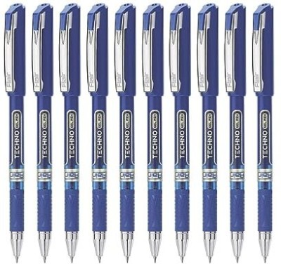 FLAIR Techno 0.5mm 10Pcs, Waterproof ink Gel Pen(Pack of 3, Blue)