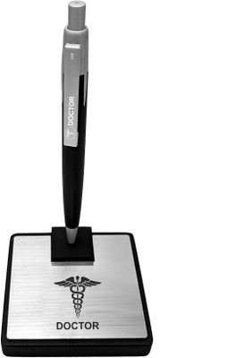 UJJi Doctor Logo Magnetic Stand Pen Table Holder Ball Pen(Ink Color - Blue )