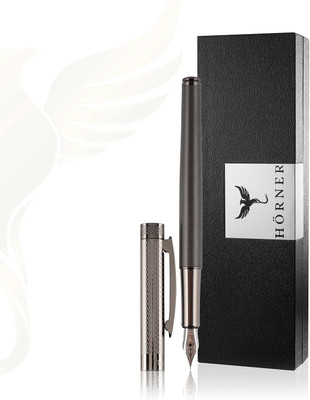 Horner Levio Premium Fountain Pen | Medium Nib | Best for Gifting Fountain Pen(Ink Color - Blue)