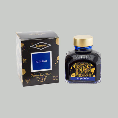 DIAMINE ROYAL BLUE 80 ML Ink Bottle(Ink Color - Blue)